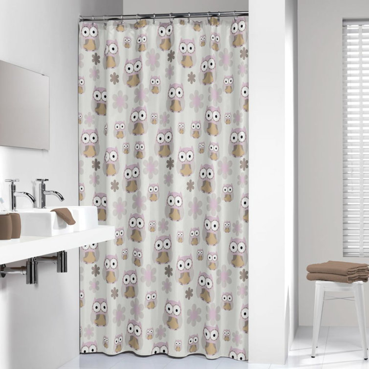 Maturi Sealskin Shower Curtain Owl 180cm Wayfair.co.uk